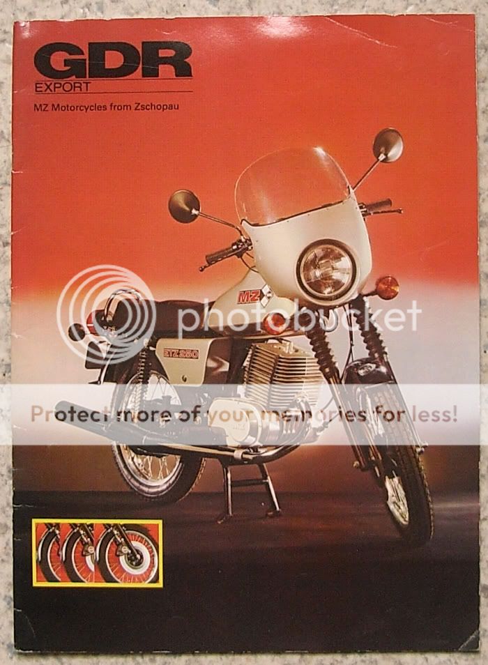 MZ Motorcycles History Publicity Sales Brochure c1984 eBay