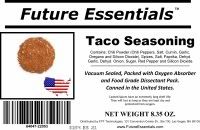 Taco Seasoning Label